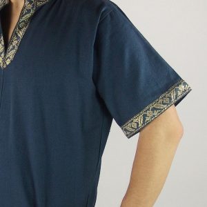 8087 Kurzarmtunika mit Bordüre