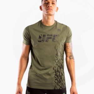 UFC Venum Herren Kurzarm T-Shirt khaki Authentic Fight Week