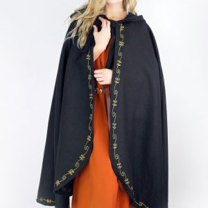 6023 Wollumhang „Asidis“ mit Handstickerei