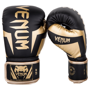 Venum ELITE Boxhandschuhe schwarz/gold 1392-126