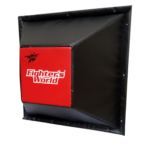 FW Wandschlagpolster Trapez aus Vinyl rot/schwarz