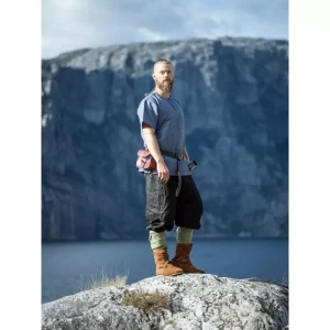 8667 Wikinger-Kurzarmtunika „Edmund“ blaugrau