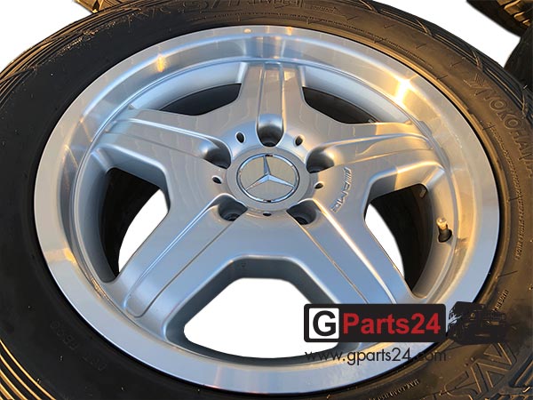 G-Klasse 18 Zoll AMG Felgen A4634011302 silber Tiefbett glanzgedreht – Bild 5