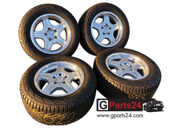 G-Klasse 18 Zoll AMG Felgen A4634011302 silber Tiefbett glanzgedreht
