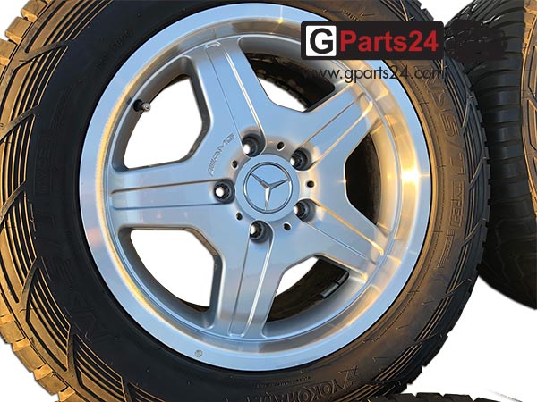 G-Klasse 18 Zoll AMG Felgen A4634011302 silber Tiefbett glanzgedreht – Bild 2