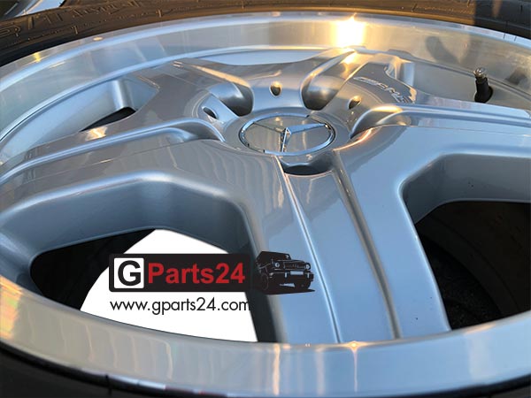 G-Klasse 18 Zoll AMG Felgen A4634011302 silber Tiefbett glanzgedreht – Bild 6