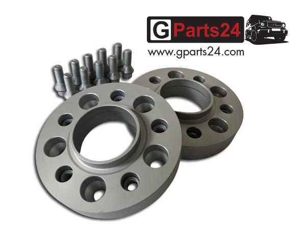 G-Klasse Spurverbreiterung Spurdistanzplatten Silber 31 mm (62 mm pro Achse)